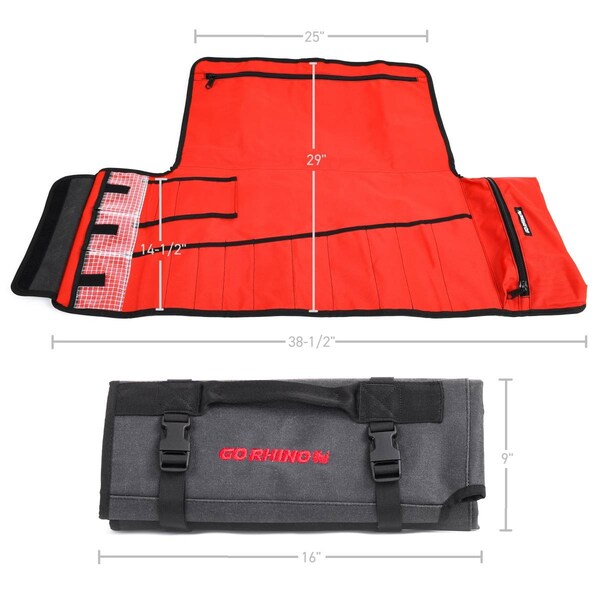Go Rhino RollUp Style 7 Length x 7 Wide Closed 2912 Length x 39 Length Opened XG1000-01 - main